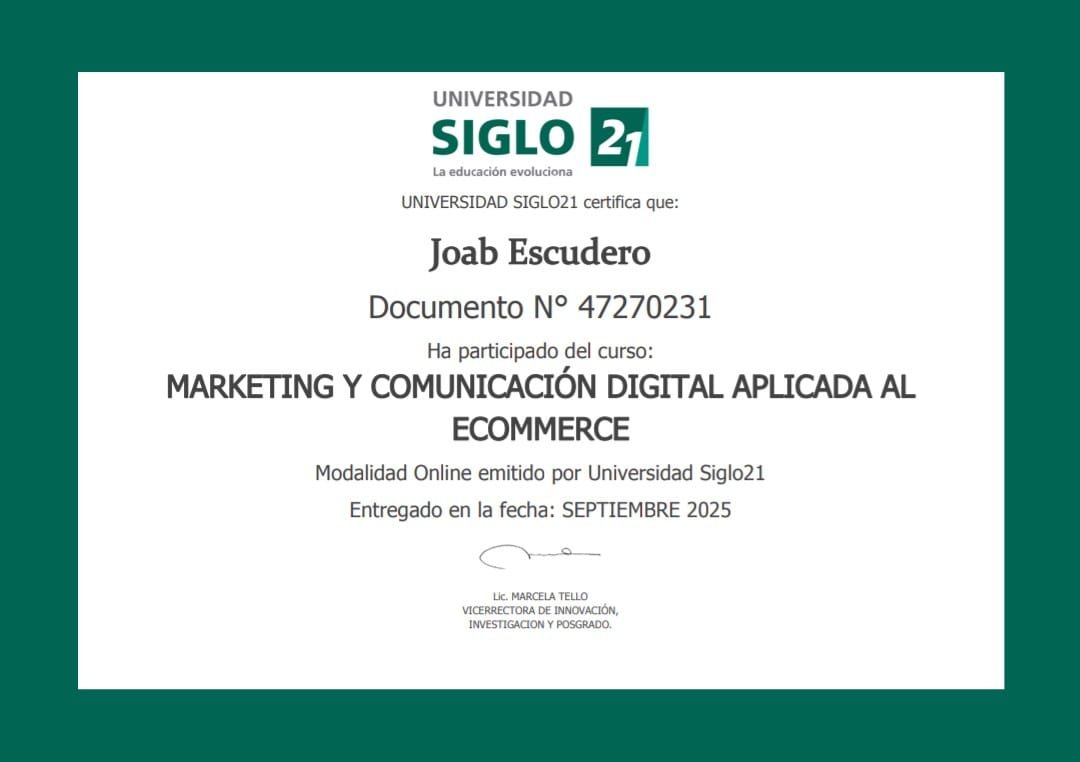Certificado: Marketing y Comunicación Digital